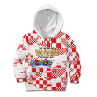 Croatia World Football Custom Kid Hoodie Vatreni Croatian Heritage