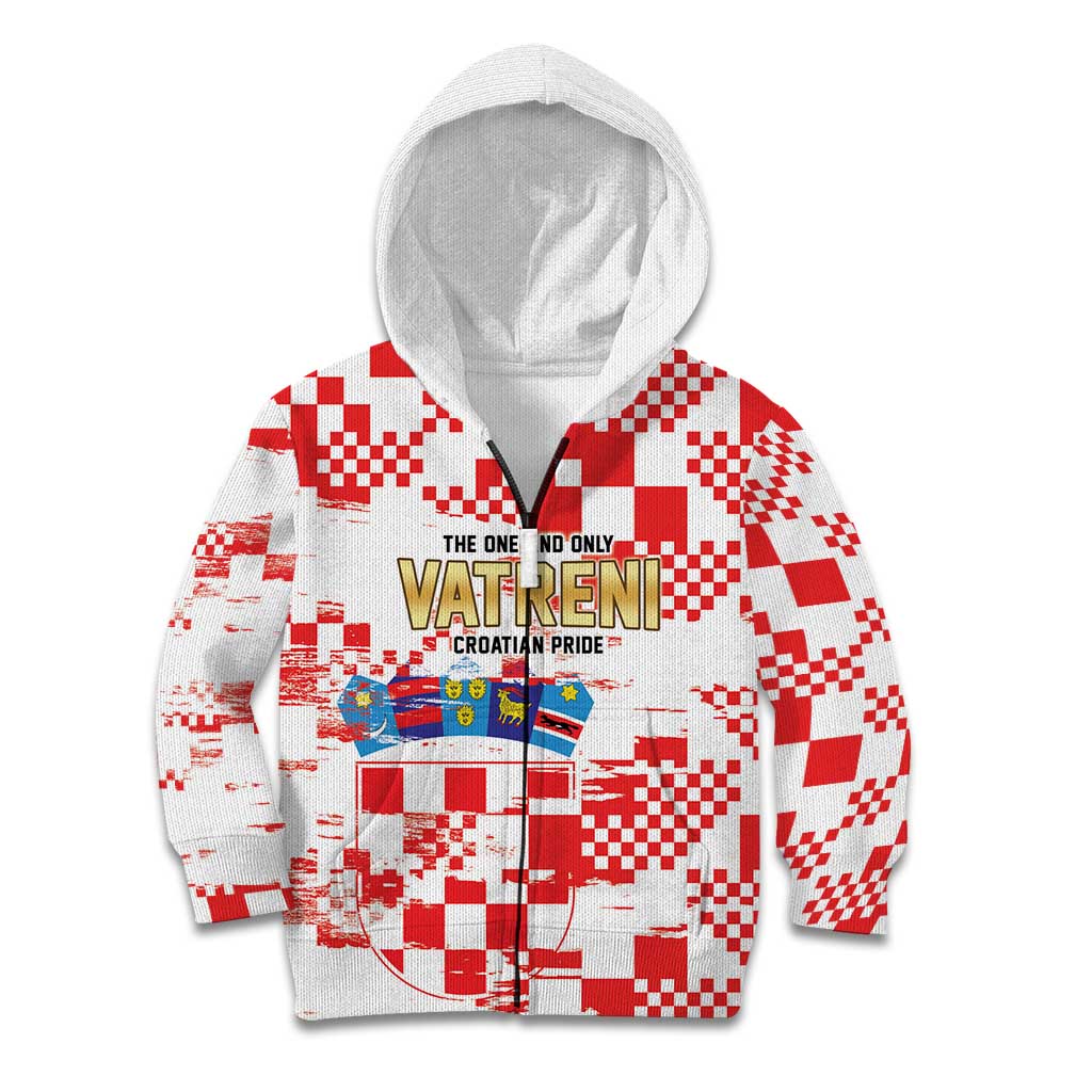 Croatia World Football Custom Kid Hoodie Vatreni Croatian Heritage