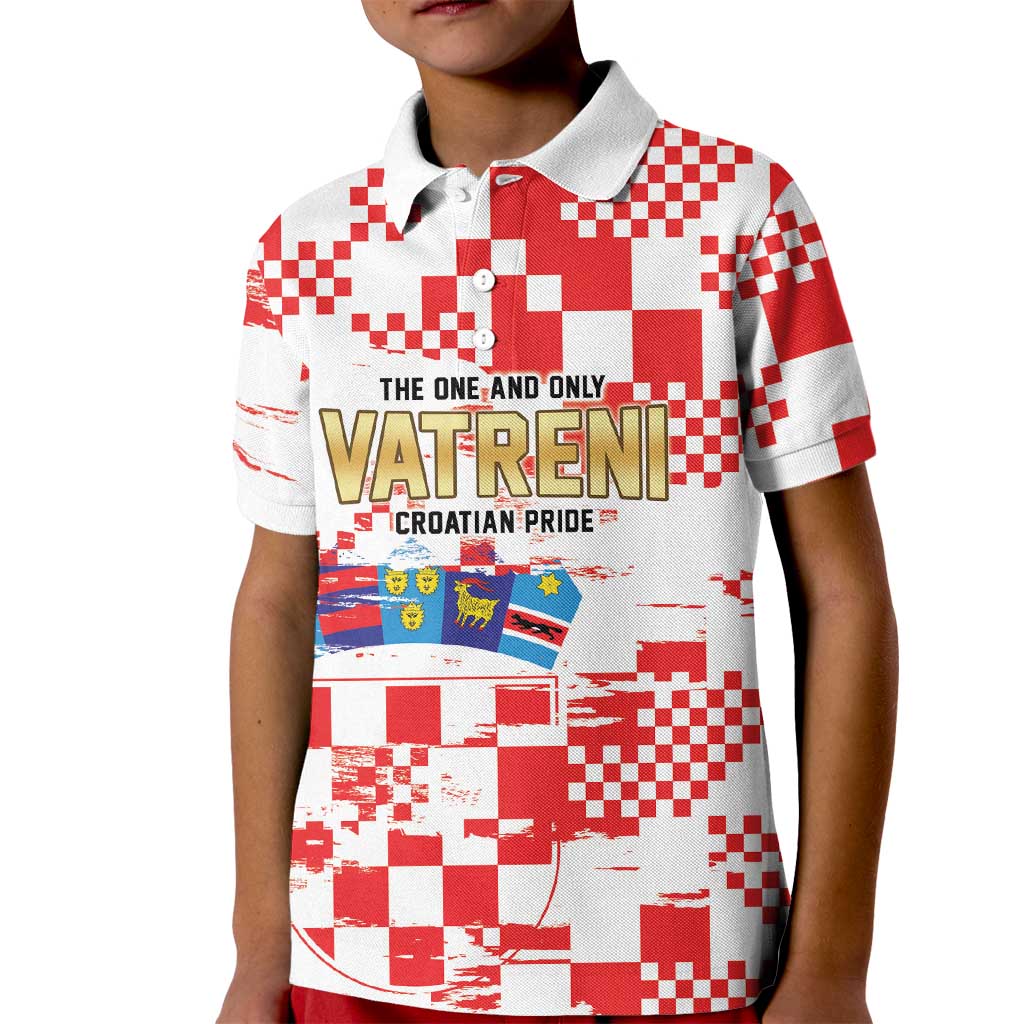 Croatia World Football Custom Kid Polo Shirt Vatreni Croatian Heritage