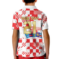 Croatia World Football Custom Kid Polo Shirt Vatreni Croatian Heritage