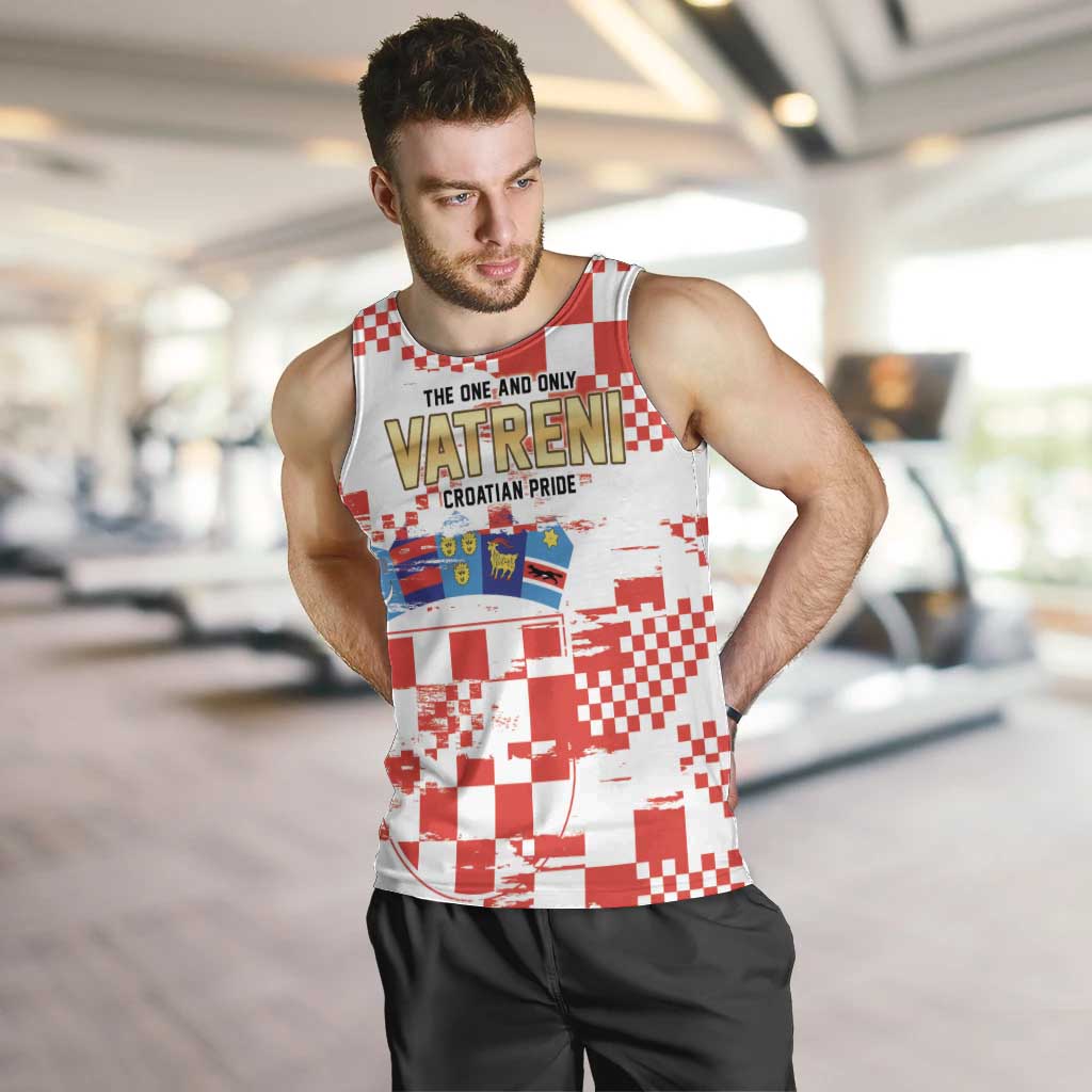 Croatia World Football Custom Men Tank Top Vatreni Croatian Heritage