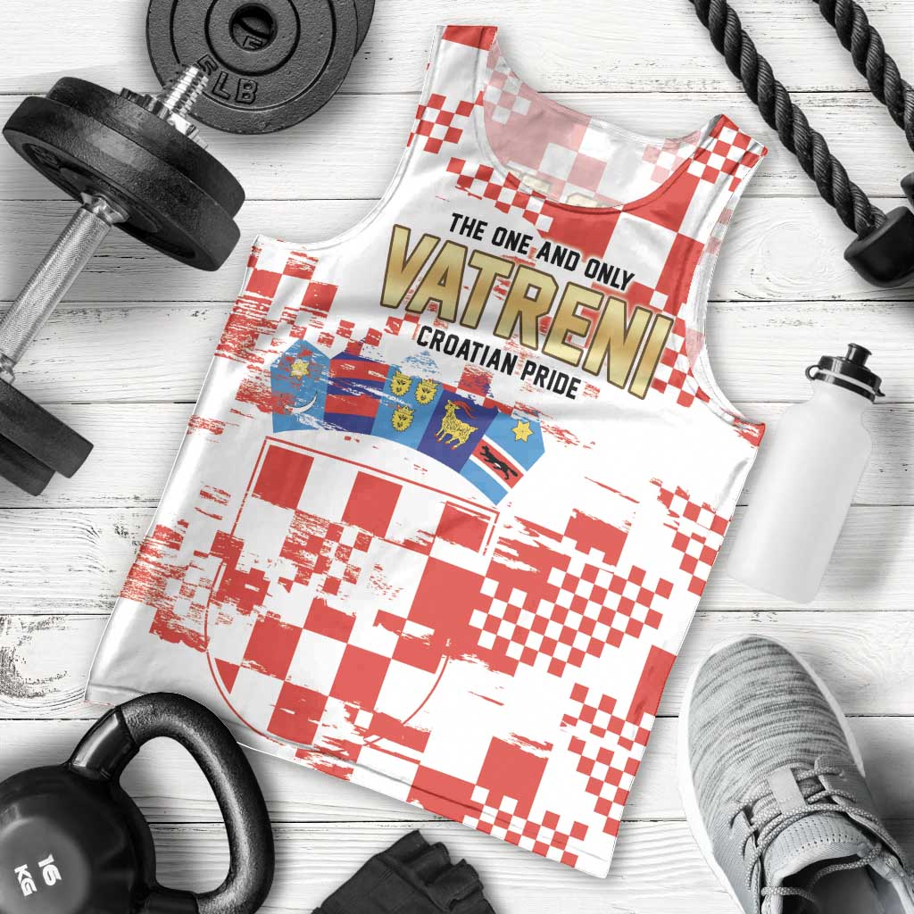 Croatia World Football Custom Men Tank Top Vatreni Croatian Heritage