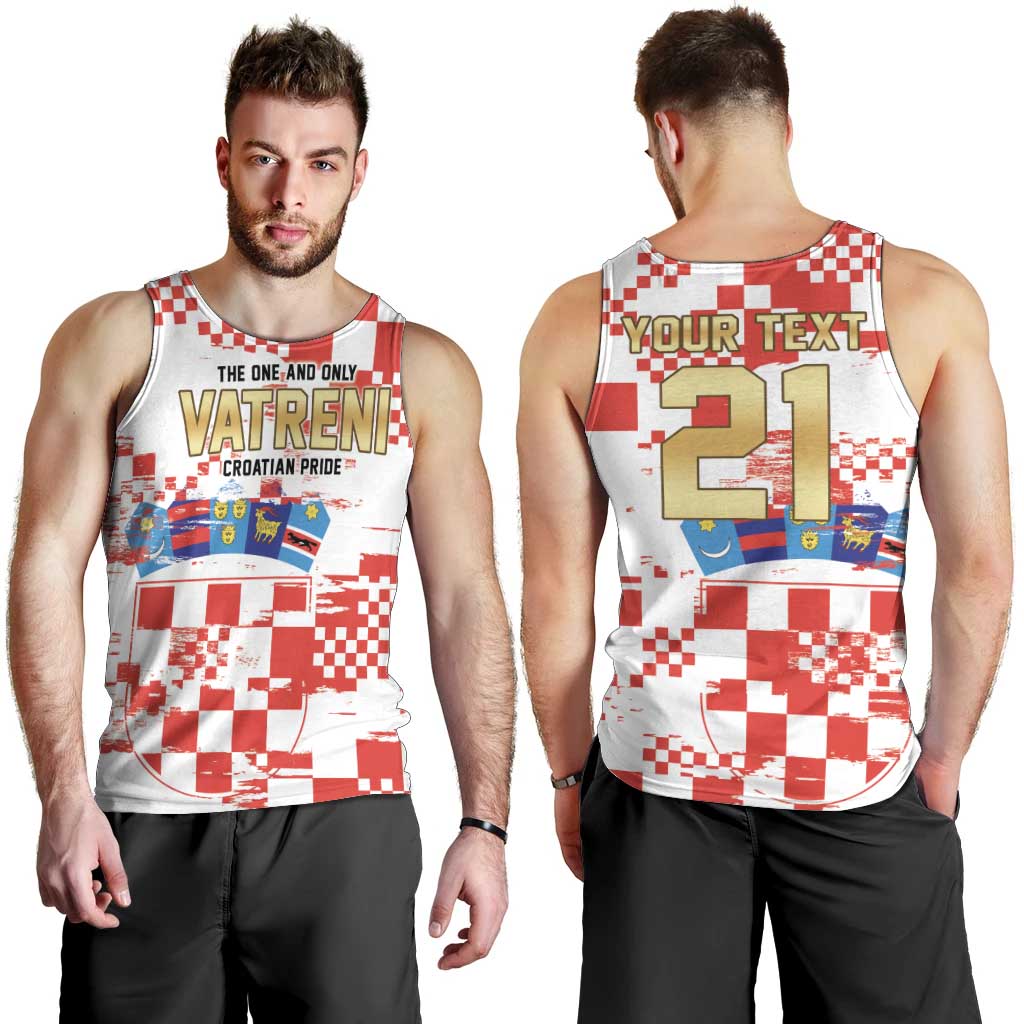 Croatia World Football Custom Men Tank Top Vatreni Croatian Heritage