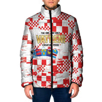 Croatia World Football Custom Padded Jacket Vatreni Croatian Heritage