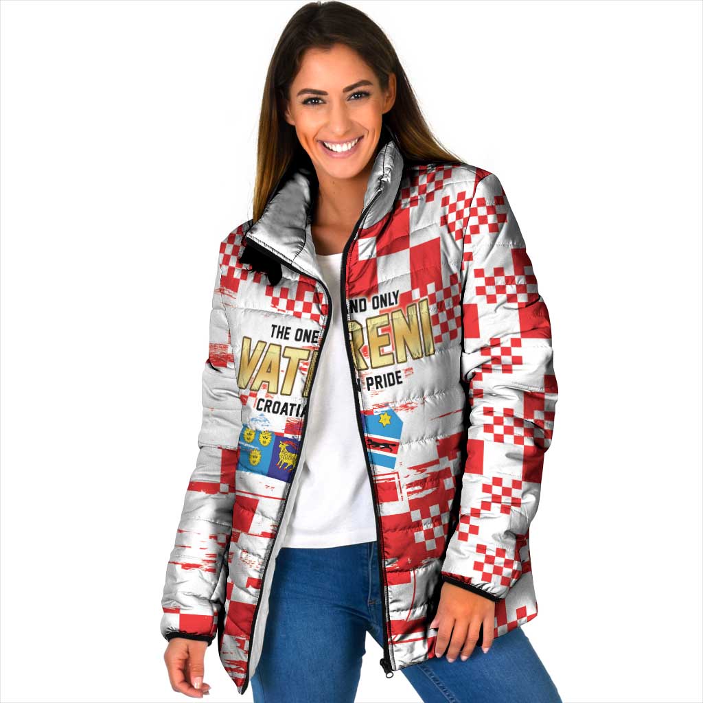 Croatia World Football Custom Padded Jacket Vatreni Croatian Heritage