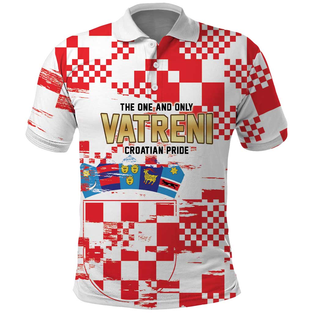 Croatia World Football Custom Polo Shirt Vatreni Croatian Heritage