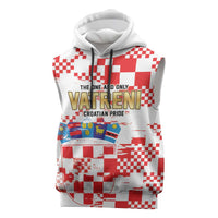 Croatia World Football Custom Sleeveless Hoodie Vatreni Croatian Heritage