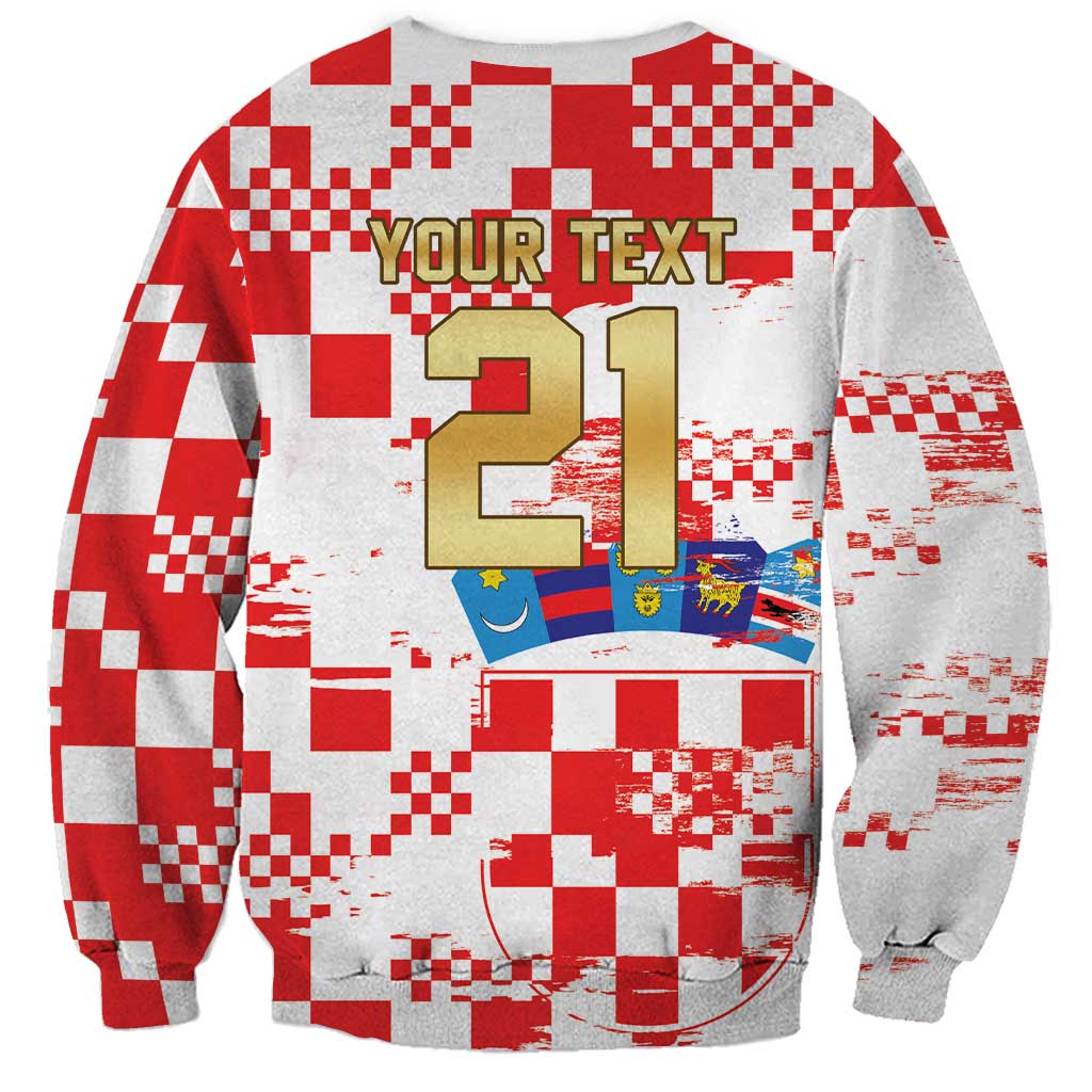 Croatia World Football Custom Sweatshirt Vatreni Croatian Heritage