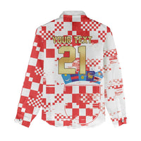 Croatia World Football Custom Women Casual Shirt Vatreni Croatian Heritage