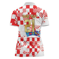 Croatia World Football Custom Women Polo Shirt Vatreni Croatian Heritage