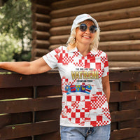 Croatia World Football Custom Women Polo Shirt Vatreni Croatian Heritage