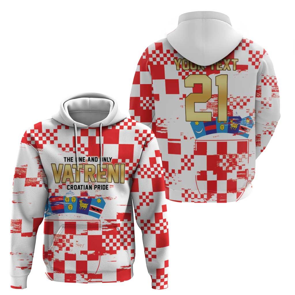 Croatia World Football Custom Zip Hoodie Vatreni Croatian Heritage