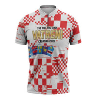 Croatia World Football Custom Zipper Polo Shirt Vatreni Croatian Heritage