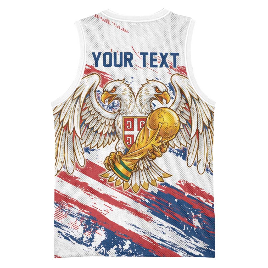 Serbia Take Me To America Personalized Basketball Jersey Strong Eagle Pride