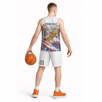 Serbia Take Me To America Personalized Basketball Jersey Strong Eagle Pride