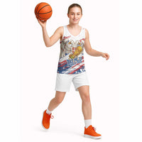 Serbia Take Me To America Personalized Basketball Jersey Strong Eagle Pride