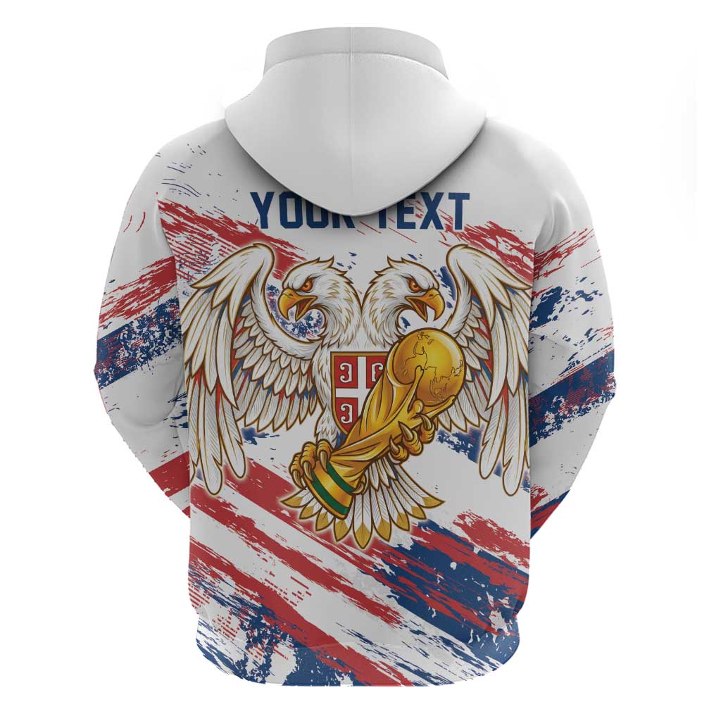 Serbia Take Me To America Personalized Hoodie Strong Eagle Pride