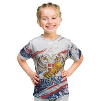 Serbia Take Me To America Personalized Kid T Shirt Strong Eagle Pride