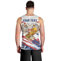 Serbia Take Me To America Personalized Men Tank Top Strong Eagle Pride