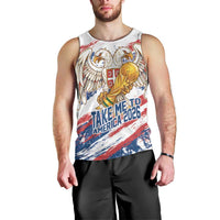 Serbia Take Me To America Personalized Men Tank Top Strong Eagle Pride