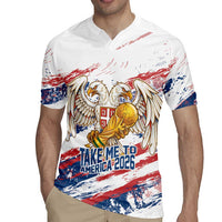 Serbia Take Me To America Personalized Rugby Jersey Strong Eagle Pride