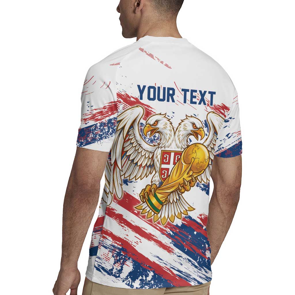 Serbia Take Me To America Personalized Rugby Jersey Strong Eagle Pride