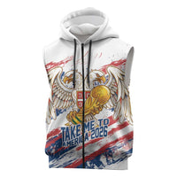 Serbia Take Me To America Personalized Sleeveless Zip Hoodie Strong Eagle Pride