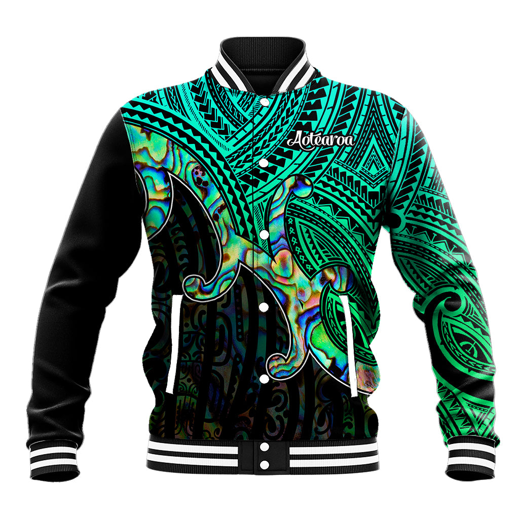 Maori Baseball Jacket Aotearoa Papua Shell with Tribal Pattern LT9 - Wonder Print Shop