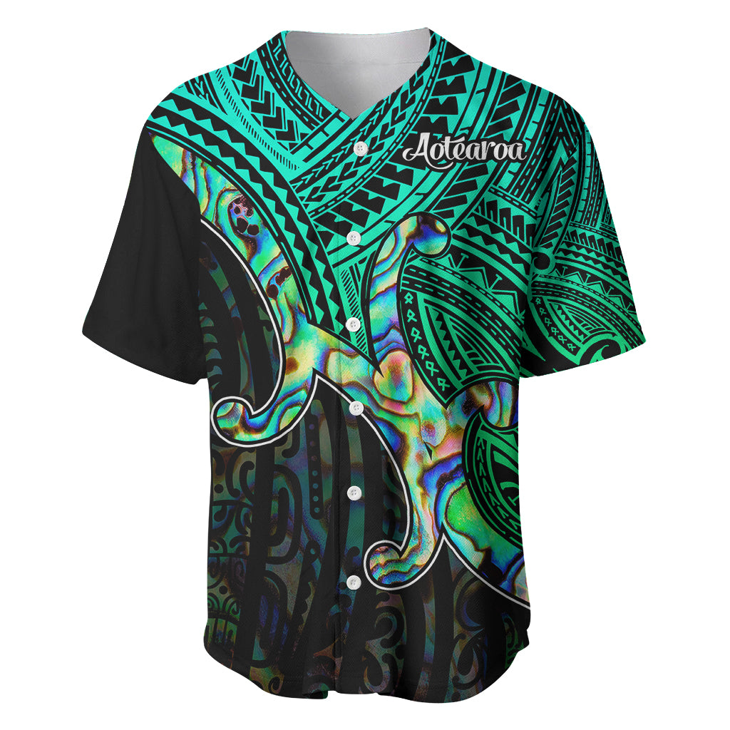 Maori Baseball Jersey Aotearoa Papua Shell with Tribal Pattern LT9 - Wonder Print Shop