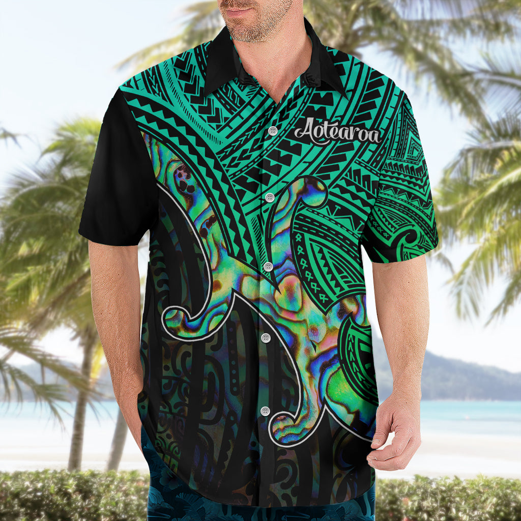 Maori Hawaiian Shirt Aotearoa Papua Shell with Tribal Pattern - Wonder Print Shop