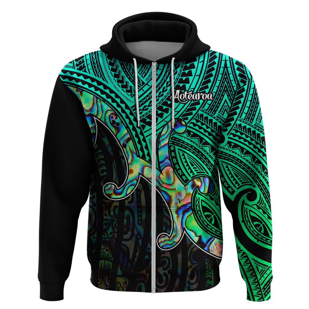 Maori Hoodie Aotearoa Papua Shell with Tribal Pattern - Wonder Print Shop