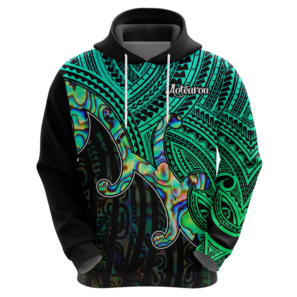 Maori Hoodie Aotearoa Papua Shell with Tribal Pattern - Wonder Print Shop