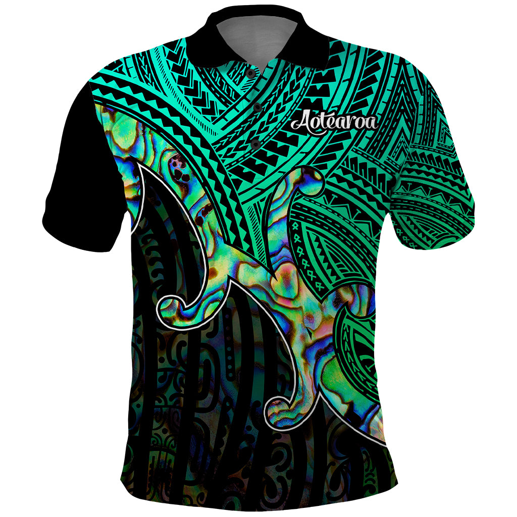 Maori Polo Shirt Aotearoa Papua Shell with Tribal Pattern - Wonder Print Shop