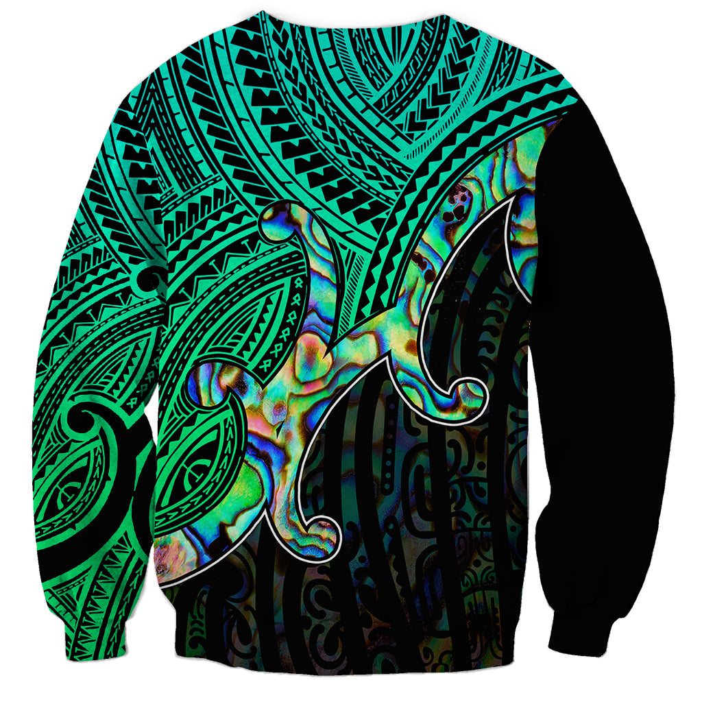 Maori Sweatshirt Aotearoa Papua Shell with Tribal Pattern - Wonder Print Shop