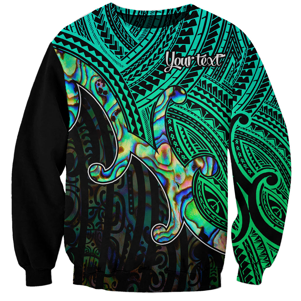 Custom Maori Sweatshirt Aotearoa Papua Shell with Tribal Pattern - Wonder Print Shop