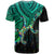 Aotearoa Polynesian T Shirt with Maori Koru Blue - Wonder Print Shop