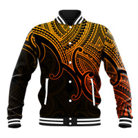 Aotearoa Polynesian Baseball Jacket with Maori Koru Gold LT9 - Wonder Print Shop