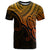 Aotearoa Polynesian T Shirt with Maori Koru Gold - Wonder Print Shop