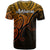 Aotearoa Polynesian T Shirt with Maori Koru Gold - Wonder Print Shop