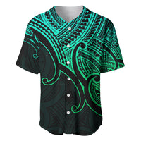 Aotearoa Polynesian Baseball Jersey with Maori Koru Green LT9 - Wonder Print Shop