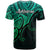 Aotearoa Polynesian T Shirt with Maori Koru Green - Wonder Print Shop
