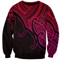 Aotearoa Polynesian Sweatshirt with Maori Koru Pink - Wonder Print Shop