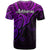 Aotearoa Polynesian T Shirt with Maori Koru Purple - Wonder Print Shop