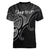 Custom Aotearoa Polynesian Women V Neck T Shirt with Maori Koru Black - Wonder Print Shop