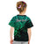 Custom Aotearoa Polynesian Kid T Shirt with Maori Koru Green - Wonder Print Shop