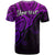 Custom Aotearoa Polynesian T Shirt with Maori Koru Purple - Wonder Print Shop