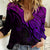 Custom Aotearoa Polynesian Women Casual Shirt with Maori Koru Purple - Wonder Print Shop
