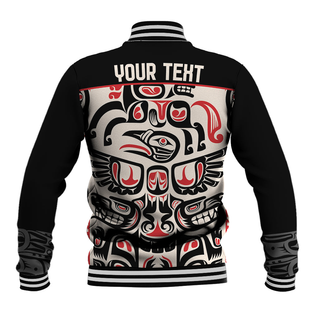 Personalized Canada Indigenous Haida Art Baseball Jacket LT9 - Wonder Print Shop