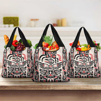 Personalized Canada Indigenous Haida Art Grocery Bag