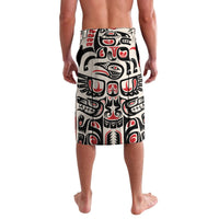 Personalized Canada Indigenous Haida Art Lavalava - Wonder Print Shop